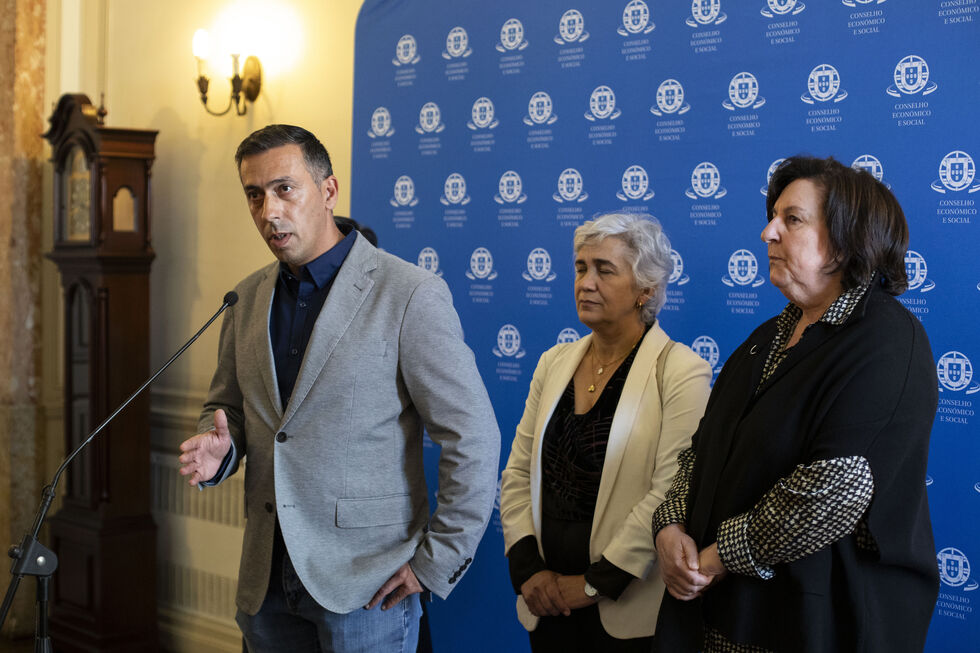 Secretário-geral da CGTP Tiago Oliveira