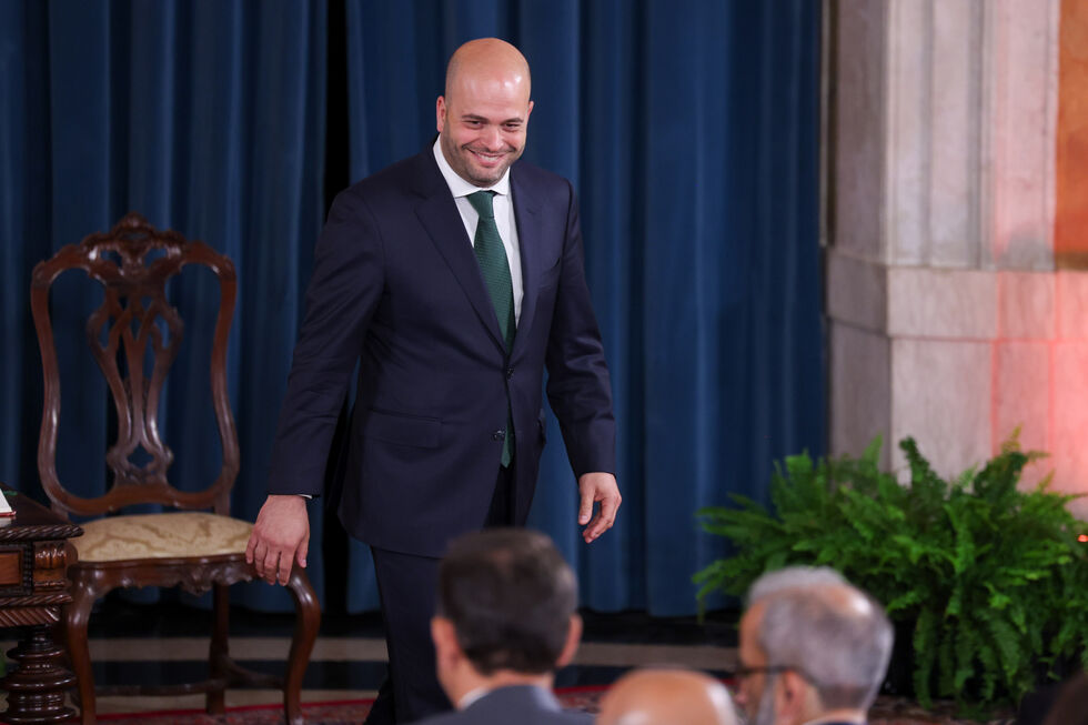 O secretário de Estado da Energia, Jean Barroca, durante a cerimónia de tomada de posse