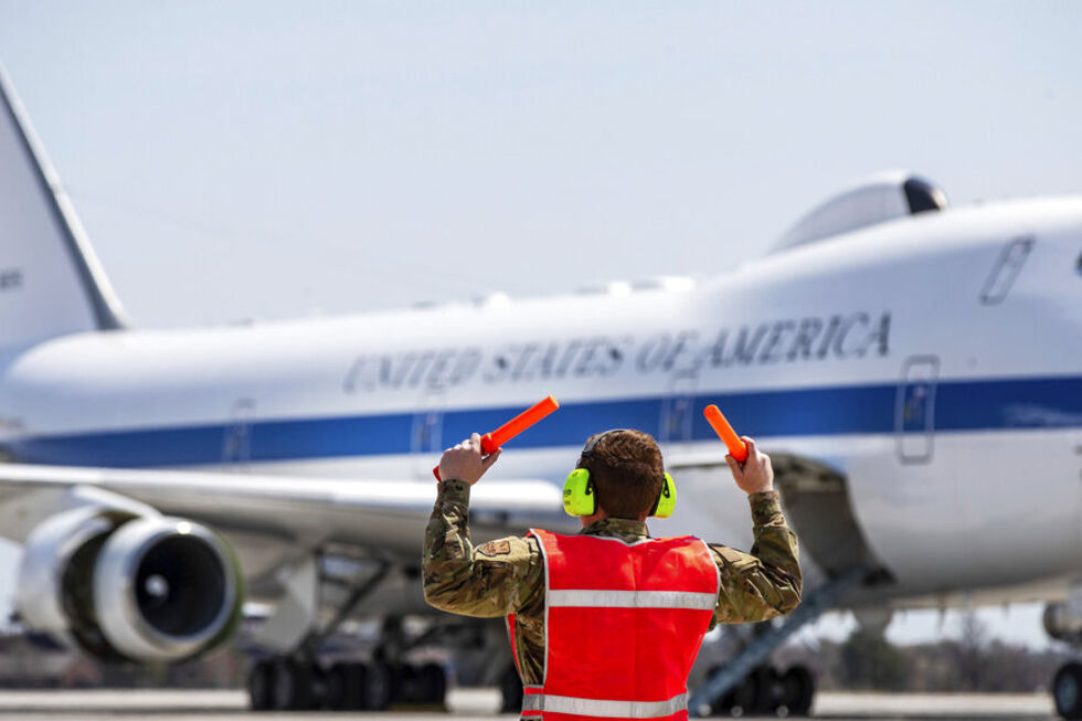 Avião E-4B norte-americano