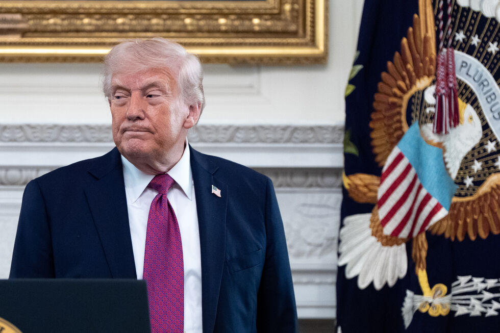 O presidente dos Estados Unidos, Donald Trump, na Casa Branca