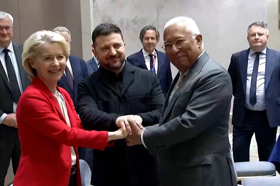 Zelensky reúne-se com líderes da UE antes de cimeira em Chipre