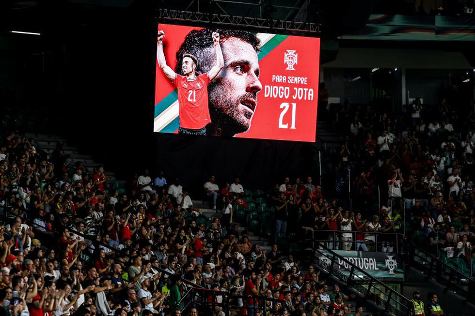 Uma das muitas homenagens feitas a Diogo Jota