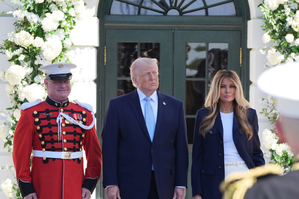 Donald Trump e a mulher, Melania 