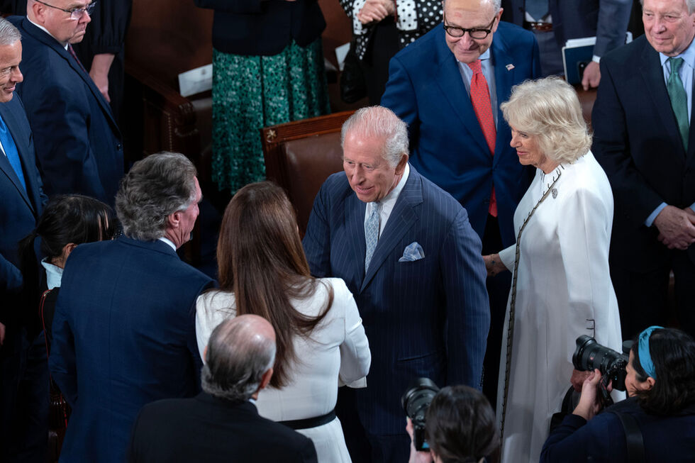 Rei Carlos III no Congresso norte-americano