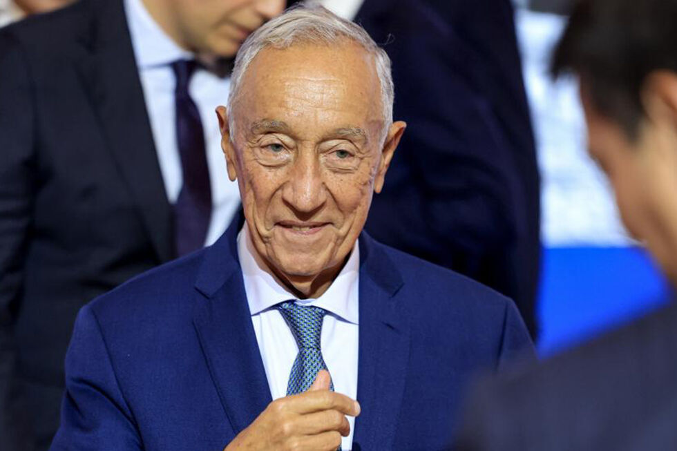 Marcelo Rebelo de Sousa no Hospital de São João após indisposição.
