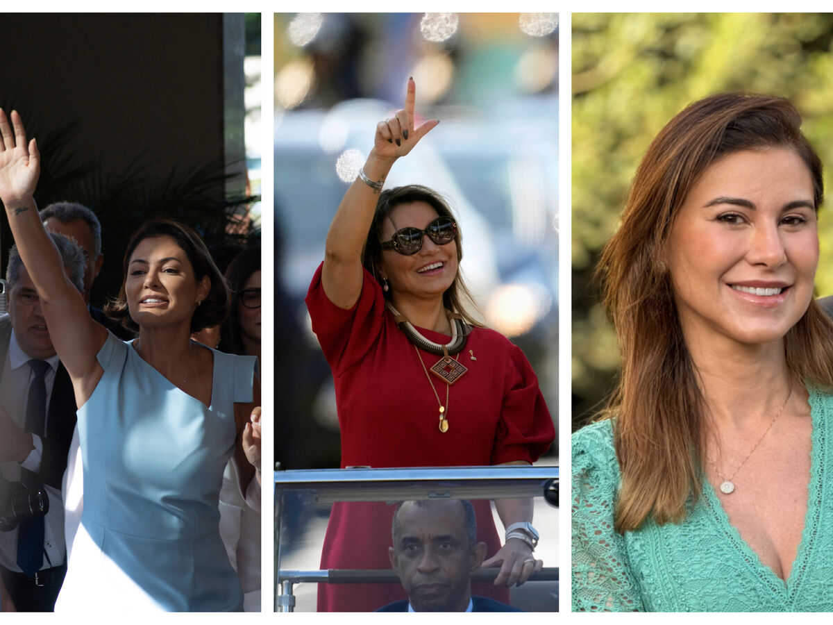 Janja, Michelle e Fernanda marcham pelos candidatos às eleições presidenciais do Brasil