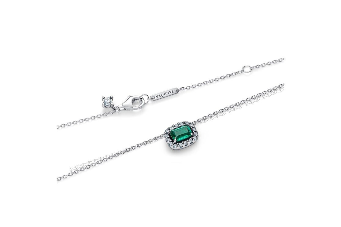 Colar Pandora com esmeralda verde, novidades primavera 2026