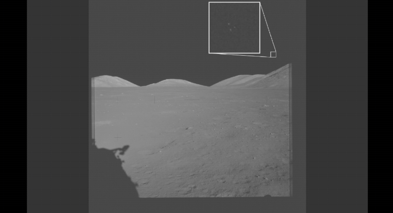 Imagem tirada durante missão Apollo 17