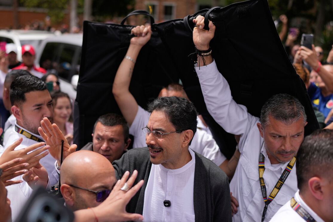 O candidato presidencial Ivan Cepeda