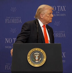 'Digam-lhes para aumentar o microfone!': Trump queixa-se do som durante discurso na Flórida
