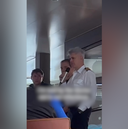 Passageiro partilha vídeo do momento em que capitão do navio com surto de hantavírus anuncia primeira morte a bordo