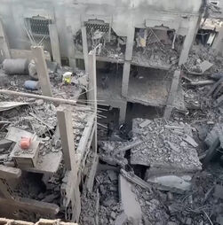 Exército israelita destrói edifícios residenciais após ordem de evacuação em Gaza 