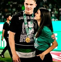 Inês Aguiar ao lado de Viktor Gyökeres em semana histórica para o jogador
