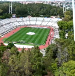 As imagens de drone do aparato no estádio do Jamor para a final da Taça de Portugal