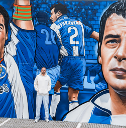 Jorge Costa homenageado em mural no Olival