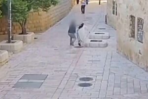 Imagens mostram momento em que homem agride freira em Jerusalém