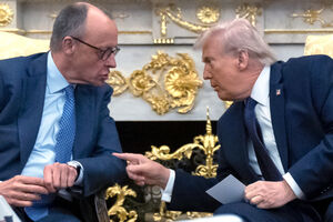 O chanceler alemão, Friedrich Merz, e Donald Trump