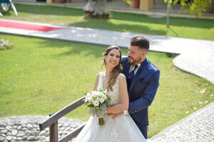 Cátia e o marido, David, casaram em 2019