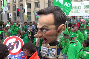 Milhares de trabalhadores protestam contra reformas orçamentais em Bruxelas 
