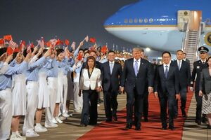 Chegada de Donald Trump à China