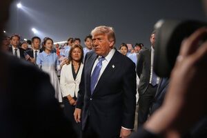 Chegada de Donald Trump à China