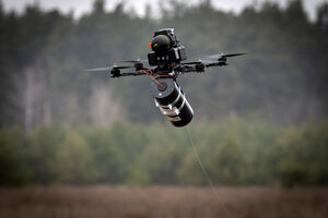 Drone de fibra ótica