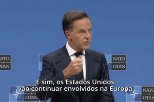 Mark Rutte alinha-se com EUA e espera que Europa e Canadá assumam maior responsabilidade pela defesa da NATO 