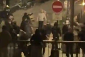 Cadeiras no ar e garrafas partidas: Vídeo mostra violência entre adeptos do Nice