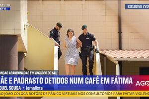 Novas imagens mostram a mãe e padrasto que abandonaram crianças francesas a sair de Fátima