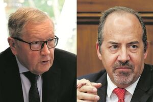 Regling e Santos Pereira na conferência do Now