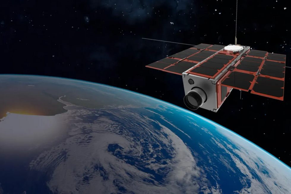 Imagem 3D do satélite MH-1, desenvolvido pela CEiiA