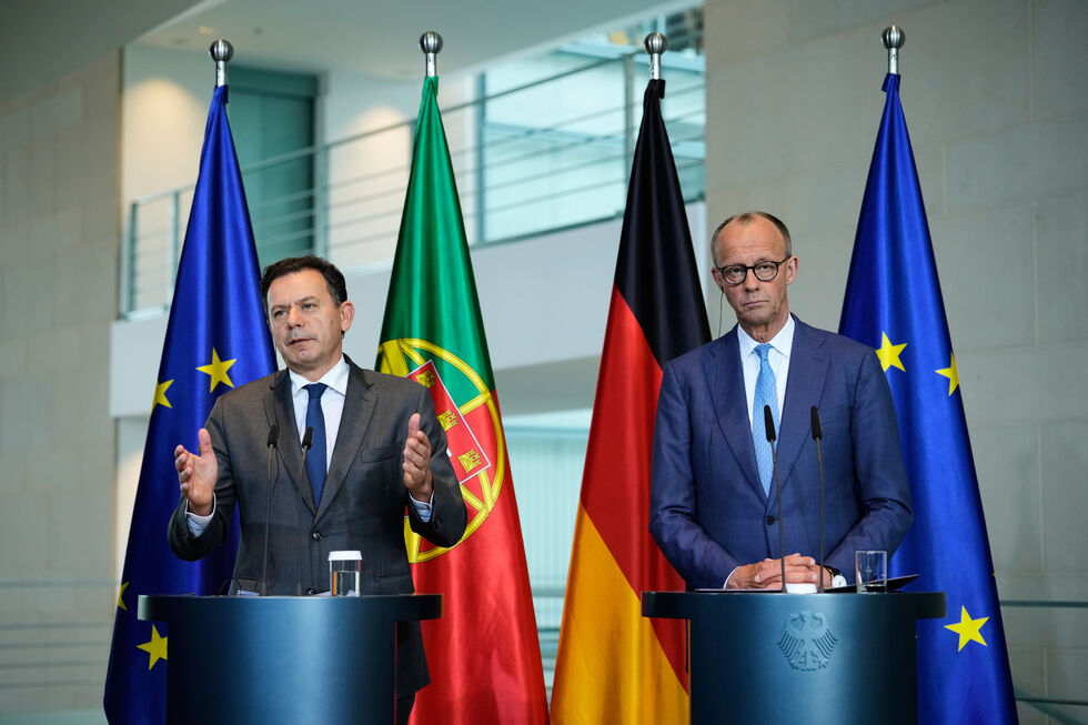  Luís Montenegro e Friedrich Merz reuniram-se em Berlim