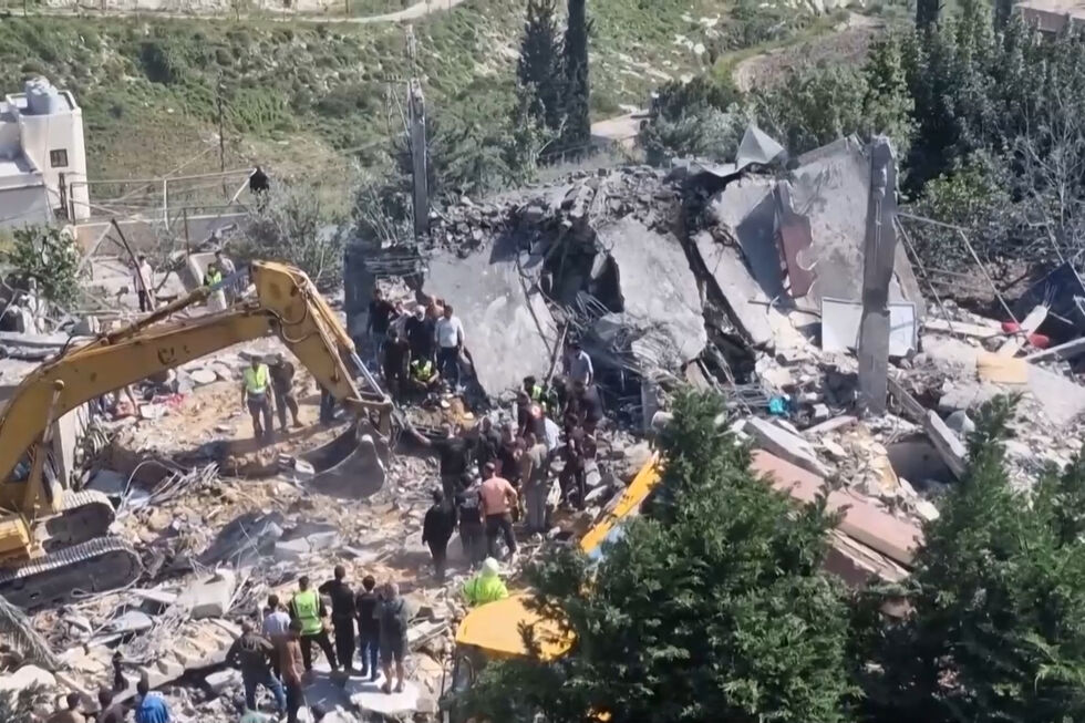 Bombardeamentos israelitas deixam destruição no sul de Beirute