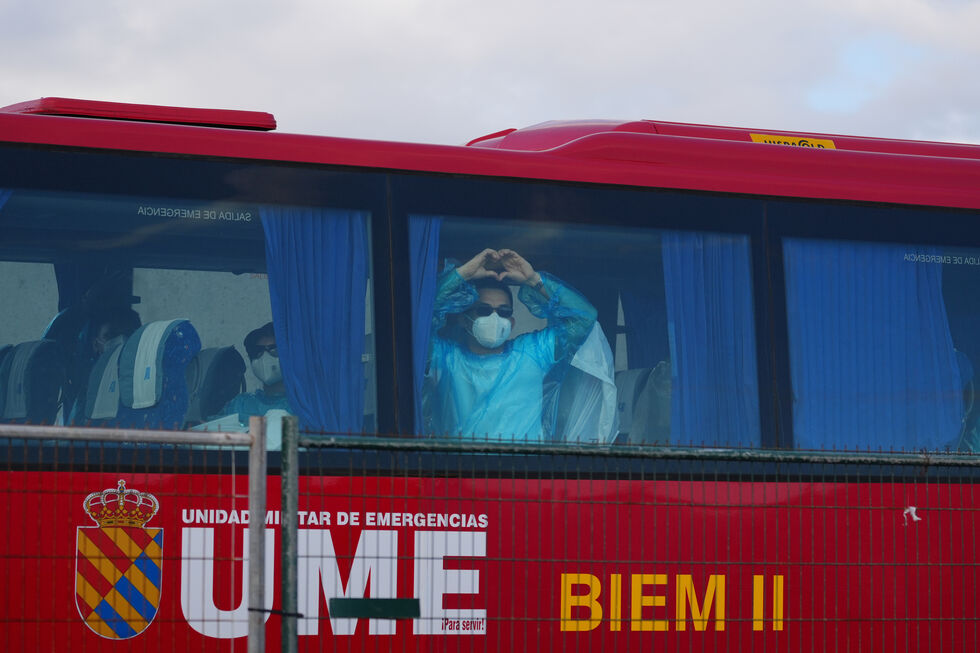 Os passageiros desembarcaram em Tenerife no último domingo
