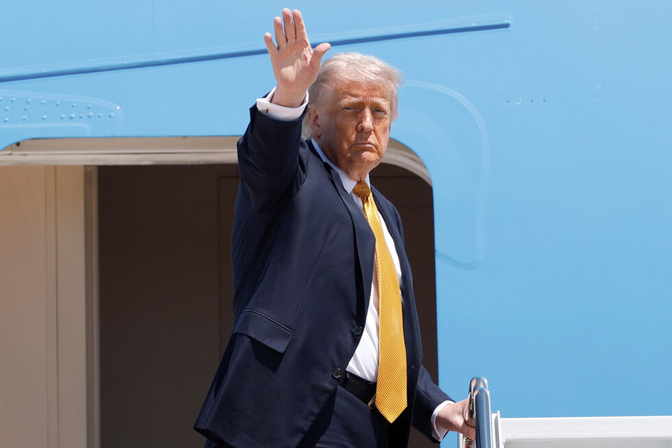 Trump parte dos Estados Unidos com rumo à China