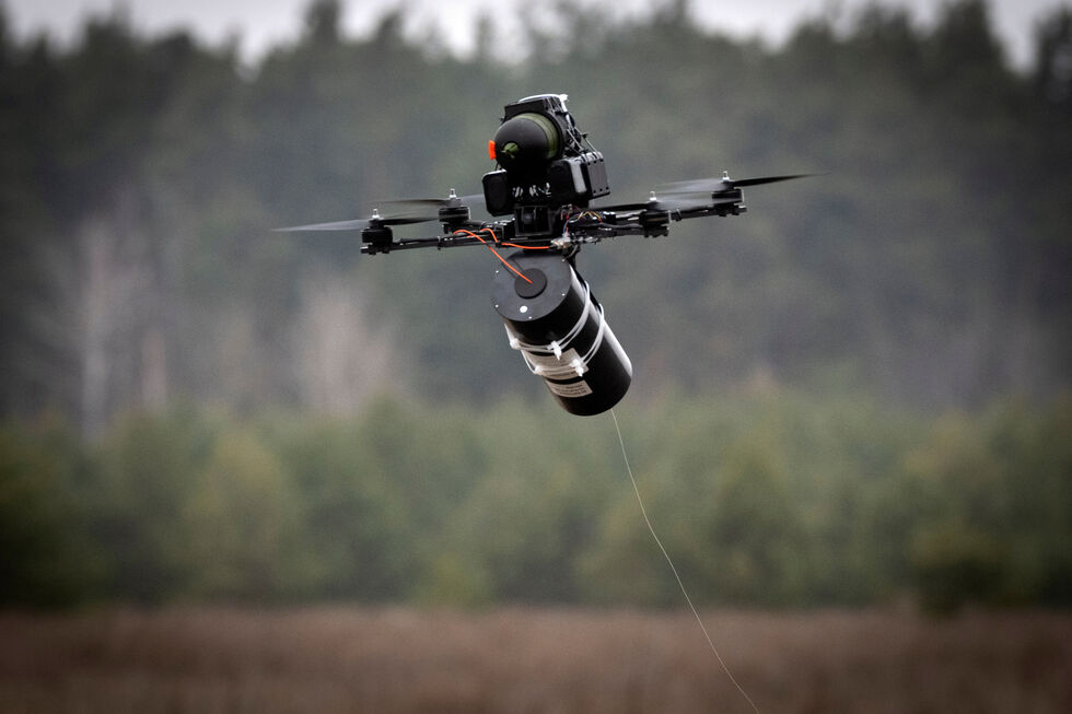 Drone de fibra ótica