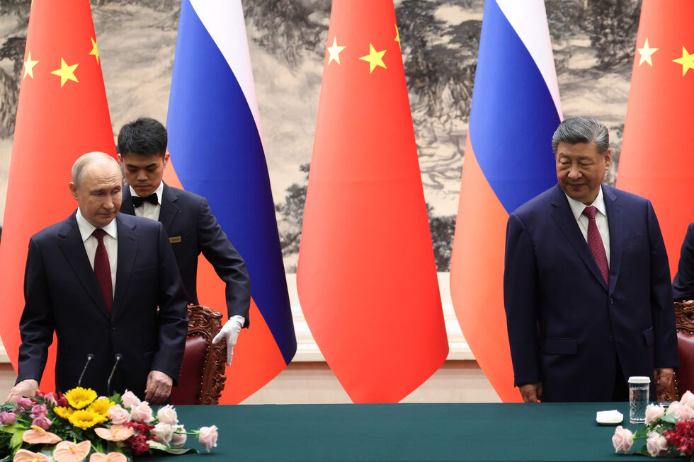 Putin e Xi Jiping em Pequim
