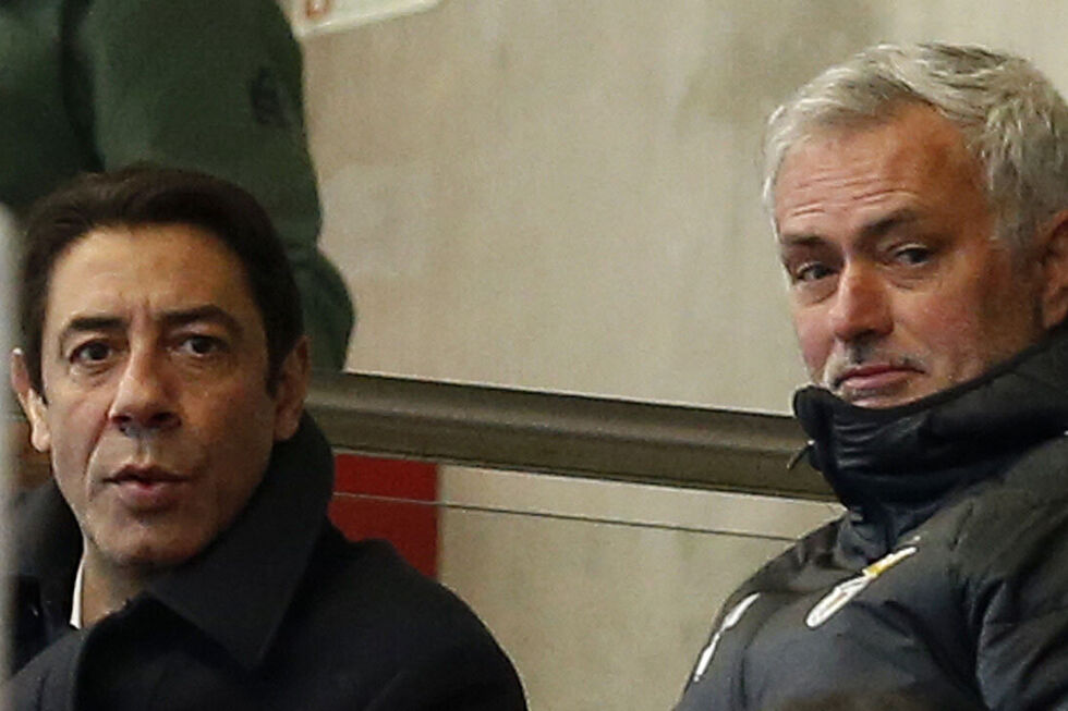 Rui Costa e José Mourinho