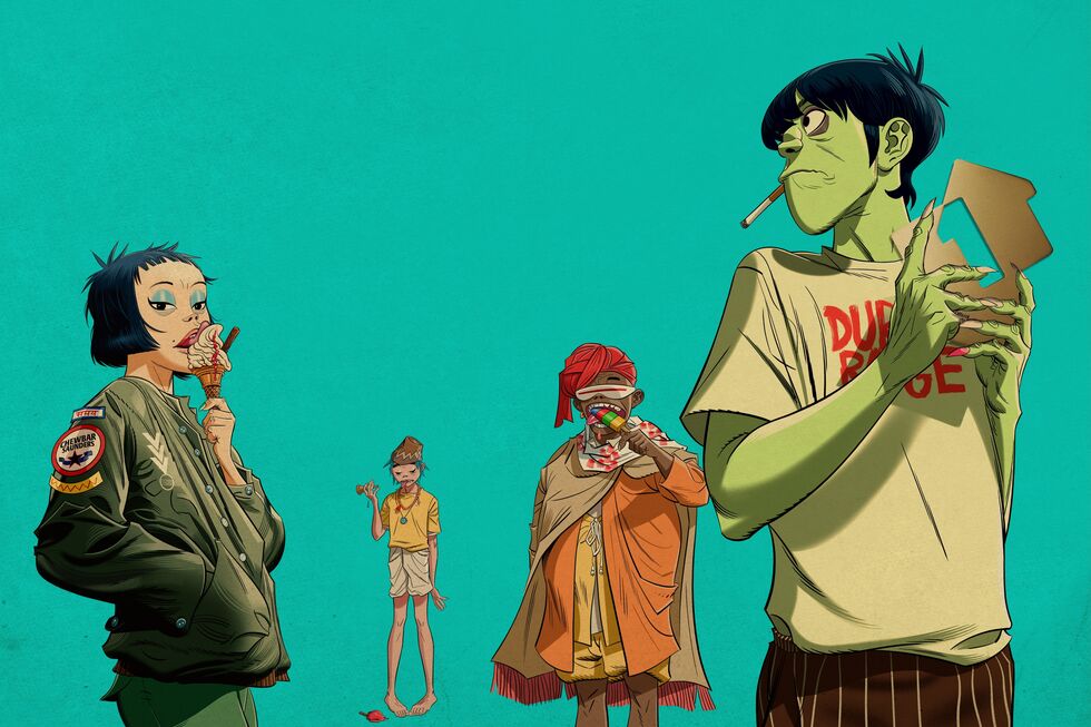Os Gorillaz, banda virtual criada há quase 30 anos por Damon Albarn e Jamie Hewlett, continuam a ser um fenómeno de popularidade