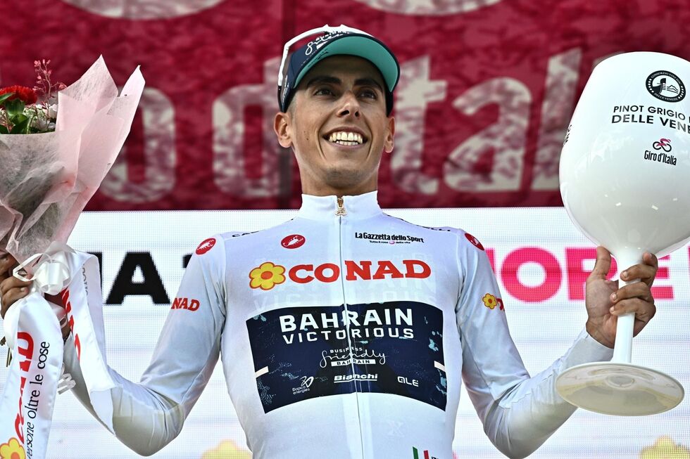 Afonso Eulálio no Giro d'Itália mantém liderança da juventude
