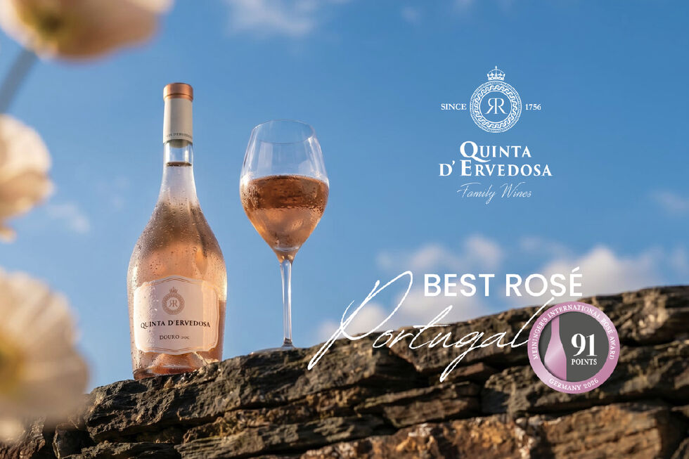 Quinta D'Ervedosa ganha prémio de melhor rosé de Portugal com 91 pontos