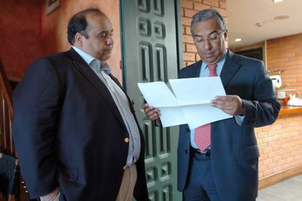 Duarte Moral com o então candidato à Câmara Municipal de Lisboa, António Costa, em 2007