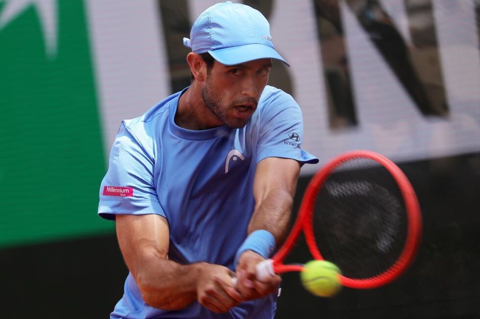 Nuno Borges em ação em Roland Garros