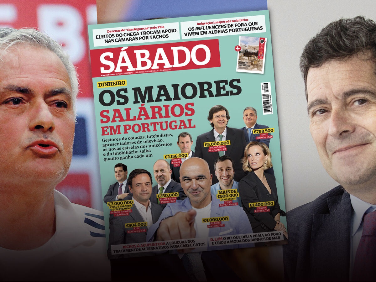 De futebolistas a unicórnios: os maiores salários de Portugal