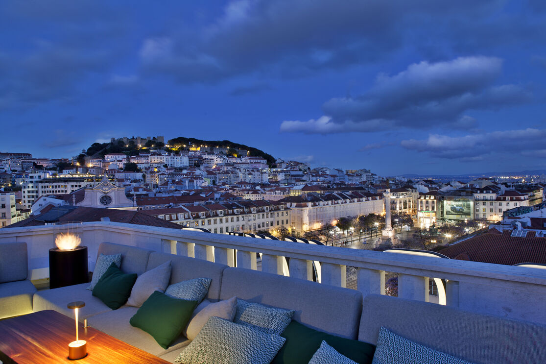 A vista do Rossio Gastrobar, em Lisboa