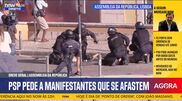 <![CDATA[ Greve geral: PSP detém manifestantes e dispara tiros de aviso após confrontos ]]>