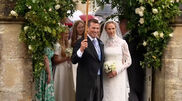 <![CDATA[ Família real britânica reunida no casamento de Peter Phillips ]]>