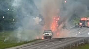 <![CDATA[ Novas imagens mostram ‘espetáculo’ de fogo de arti