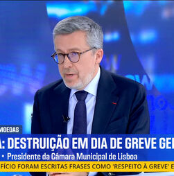 Carlos Moedas: 'Destruir o património da cidade não é um direito'