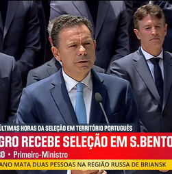 Montenegro recebe Seleção Nacional em São Bento: 'Não tenham medo de errar'